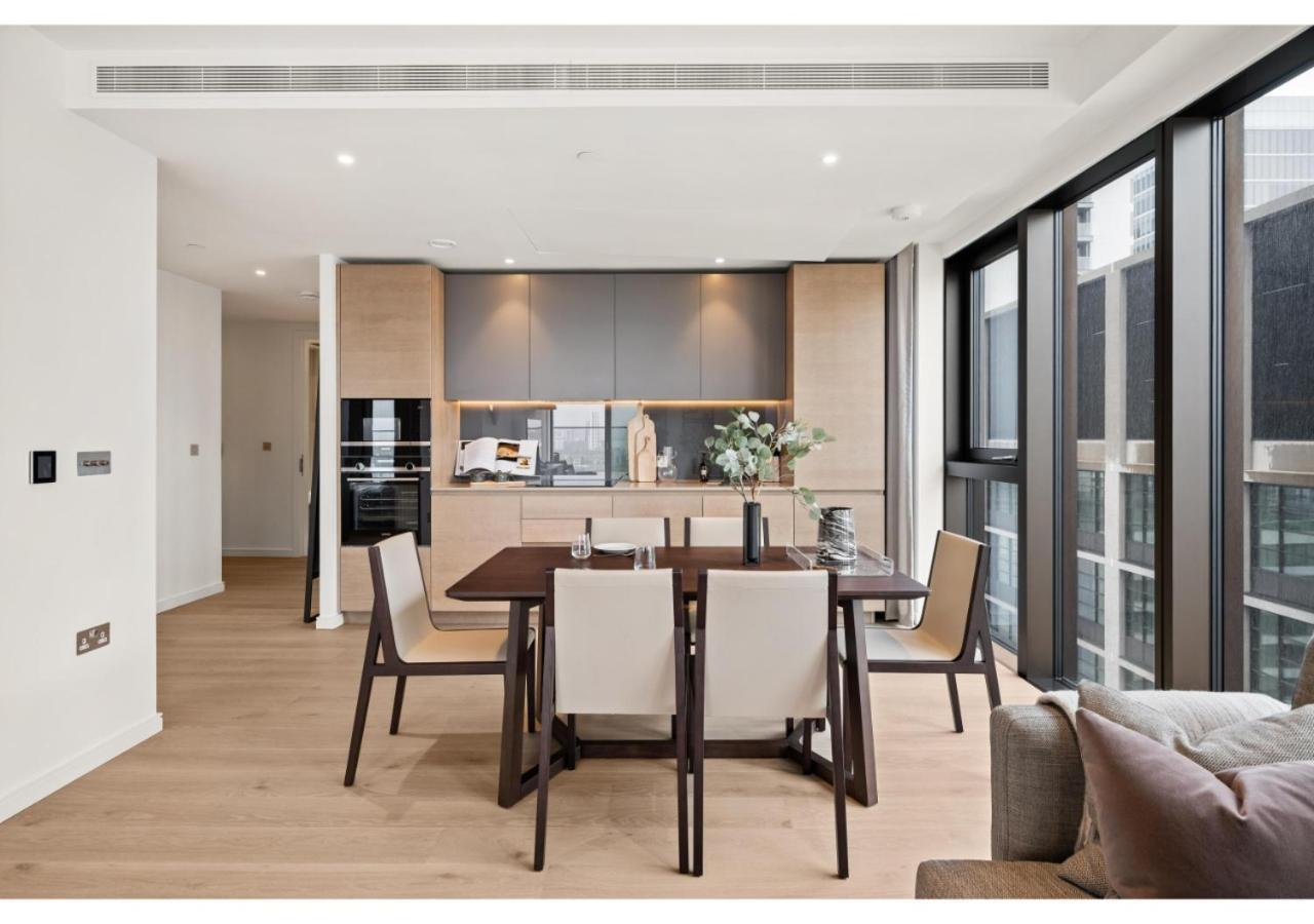 Elegant And Modern Apartments In Canary Wharf Right Next To Thames Londra Dış mekan fotoğraf