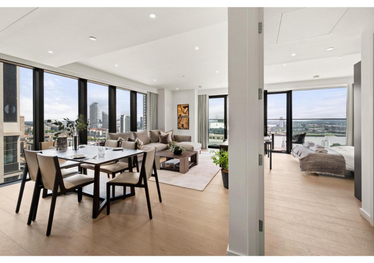 Elegant And Modern Apartments In Canary Wharf Right Next To Thames Londra Dış mekan fotoğraf