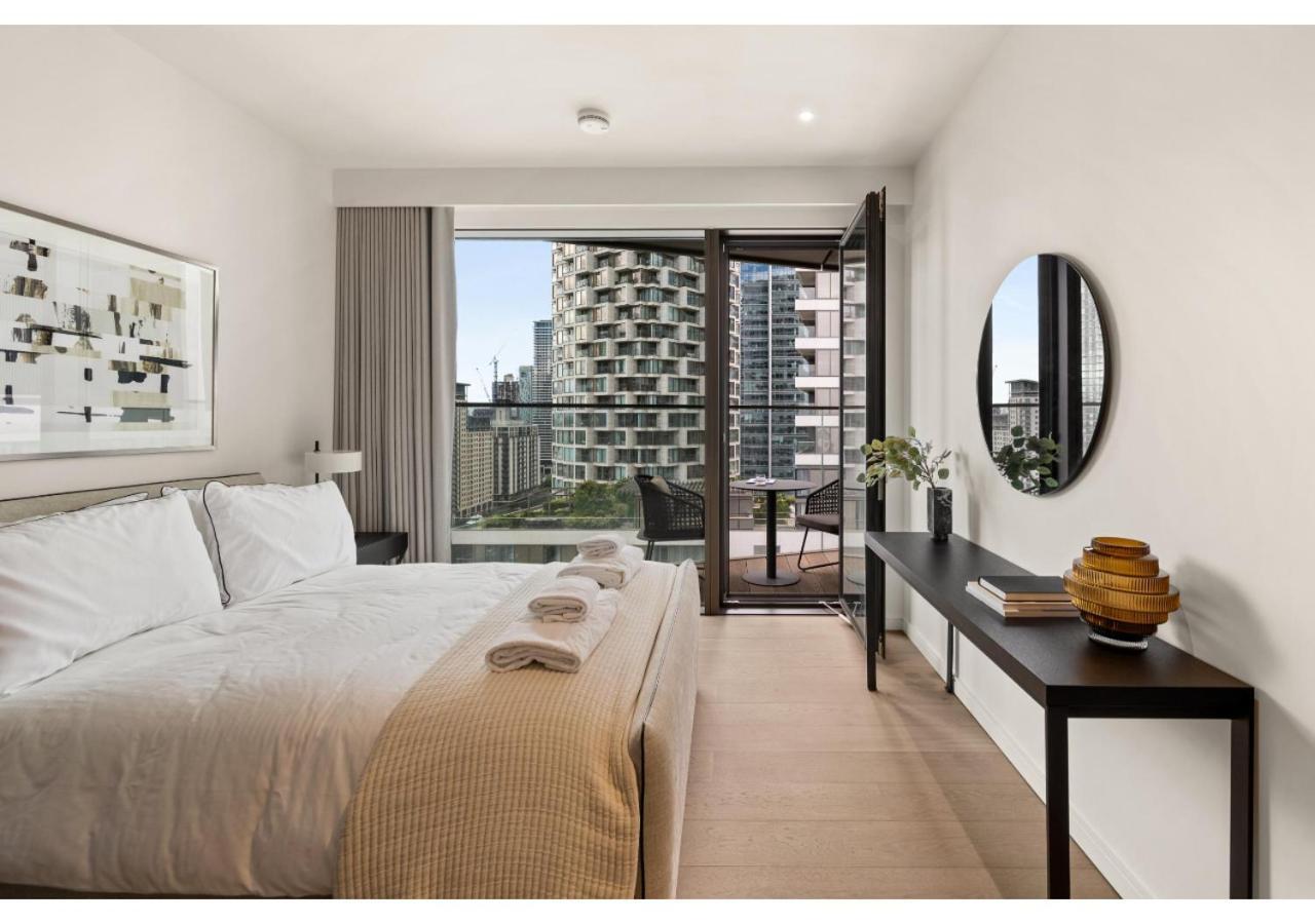 Elegant And Modern Apartments In Canary Wharf Right Next To Thames Londra Dış mekan fotoğraf