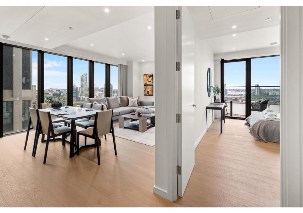 Elegant And Modern Apartments In Canary Wharf Right Next To Thames Londra Dış mekan fotoğraf