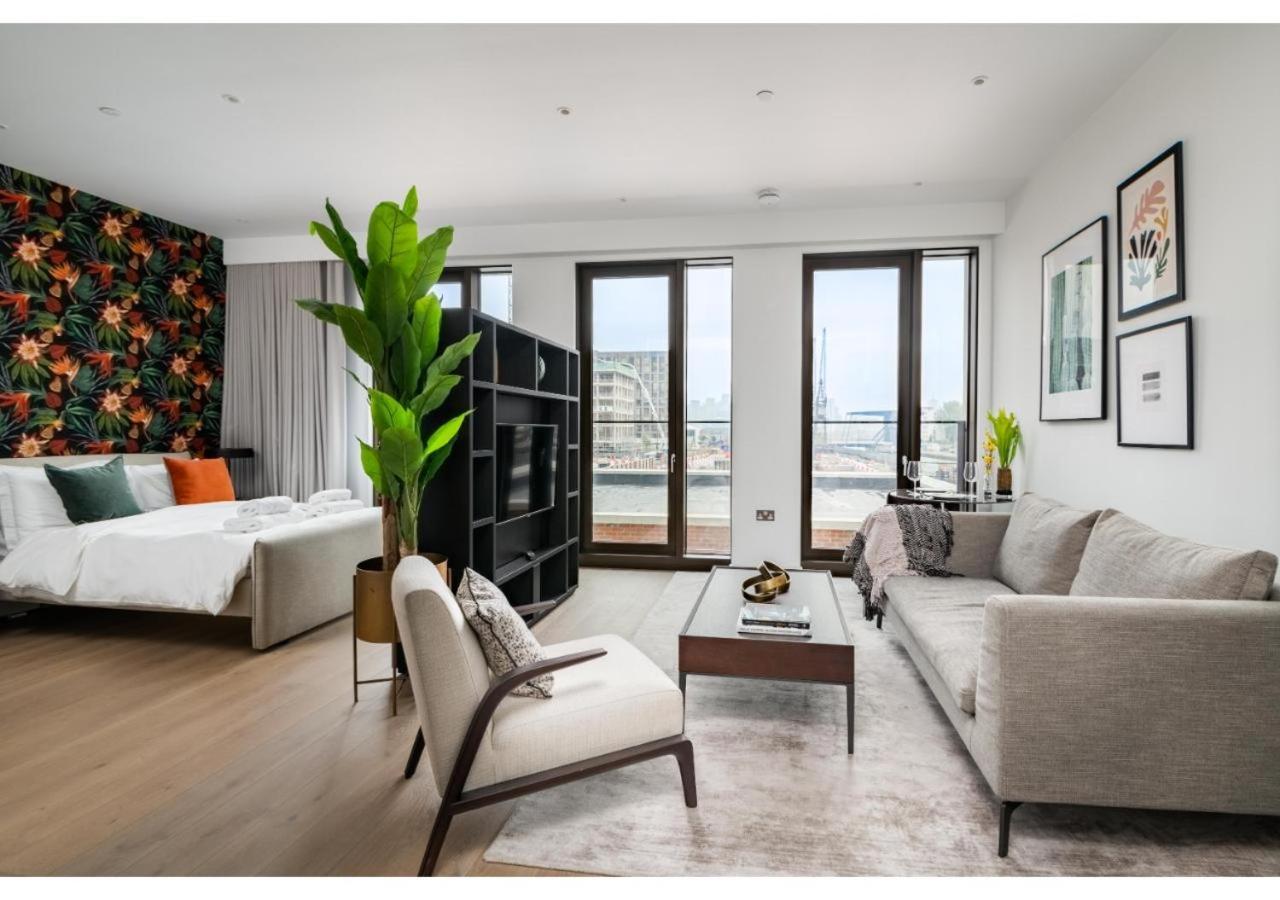 Elegant And Modern Apartments In Canary Wharf Right Next To Thames Londra Dış mekan fotoğraf